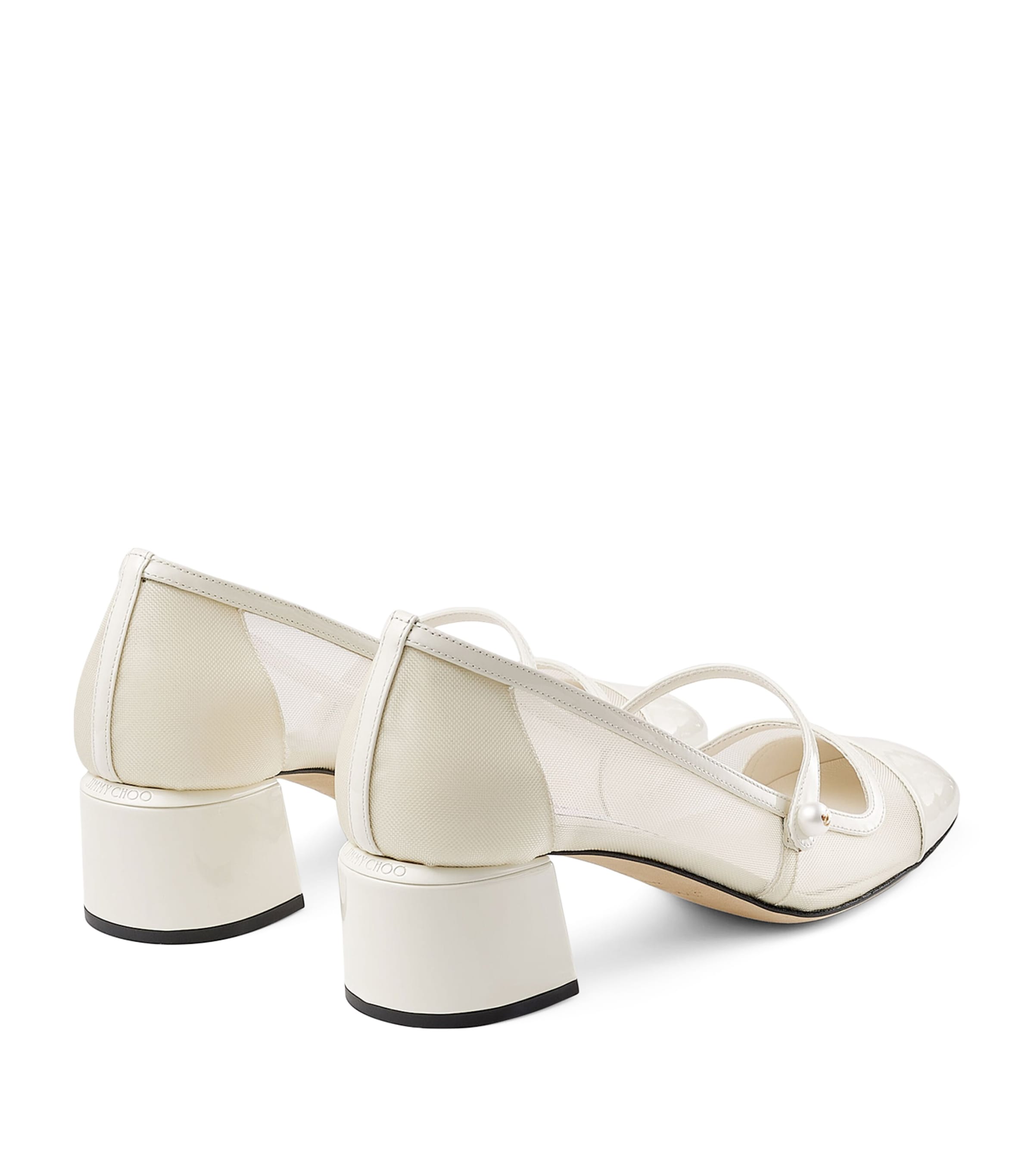Elisa 45 Leather Mary Jane Heeled Pumps