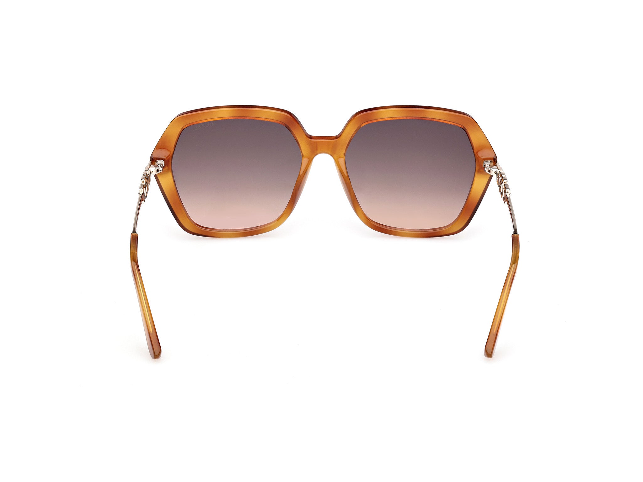Guess Mujer Guess GU00267 53F Gafas de sol Inyectado la Habana Marrón Geométrico Norma