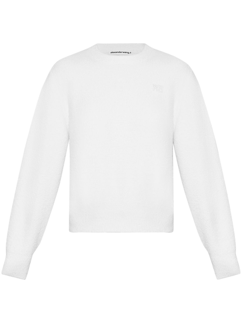 Logo-embroidery jumper - White