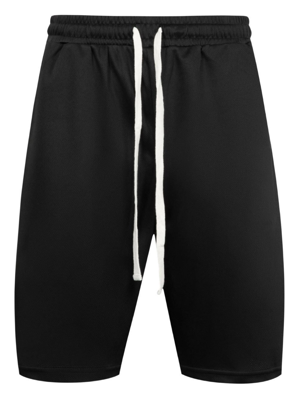 Drawstring drop-crotch shorts - Black