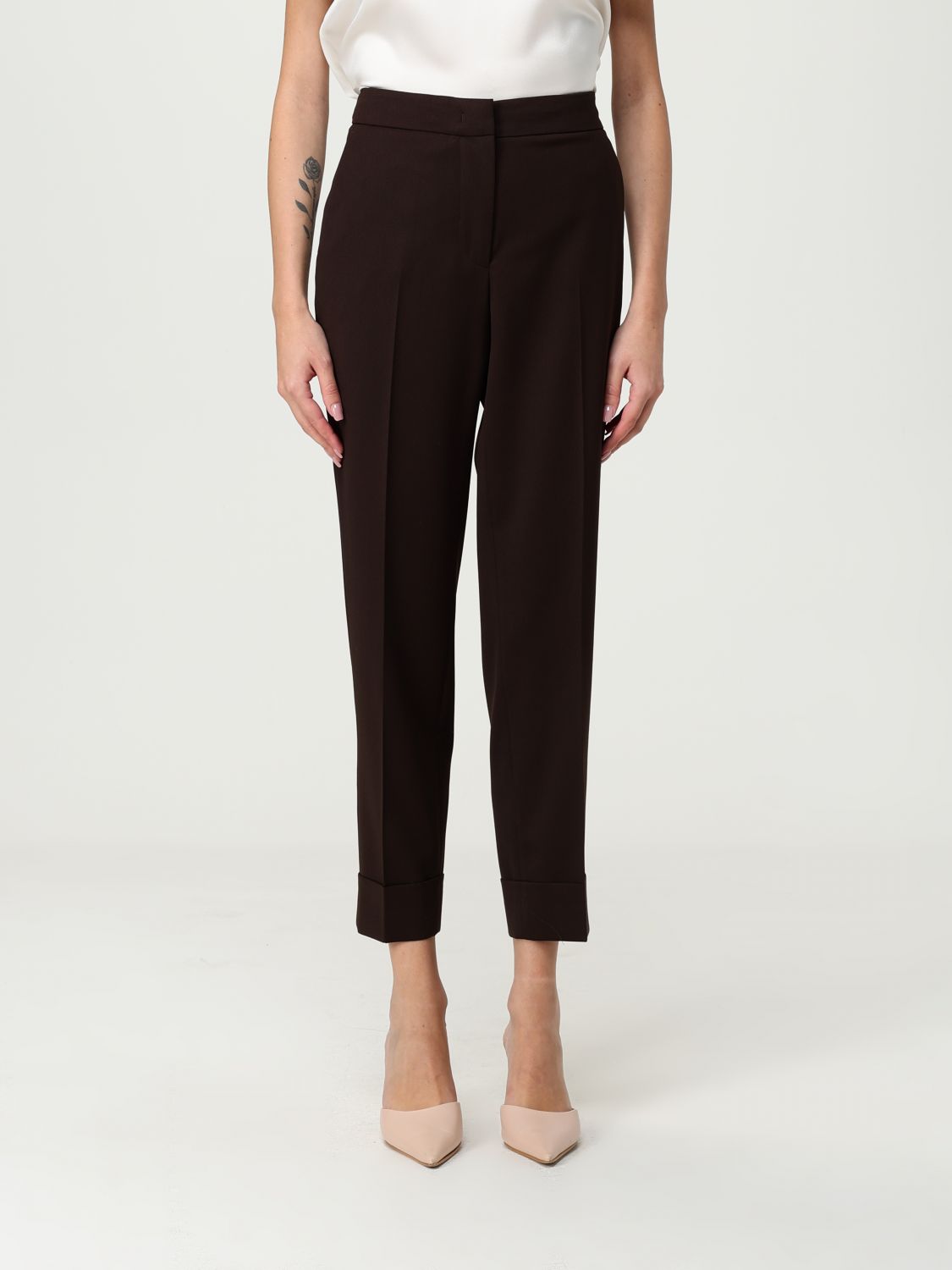Pants Woman color Brown