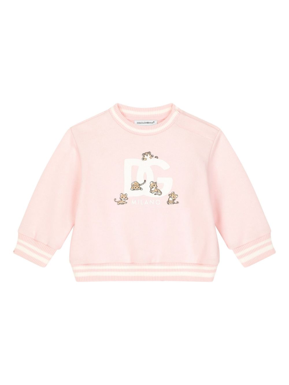 DG logo-print sweatshirt - Pink