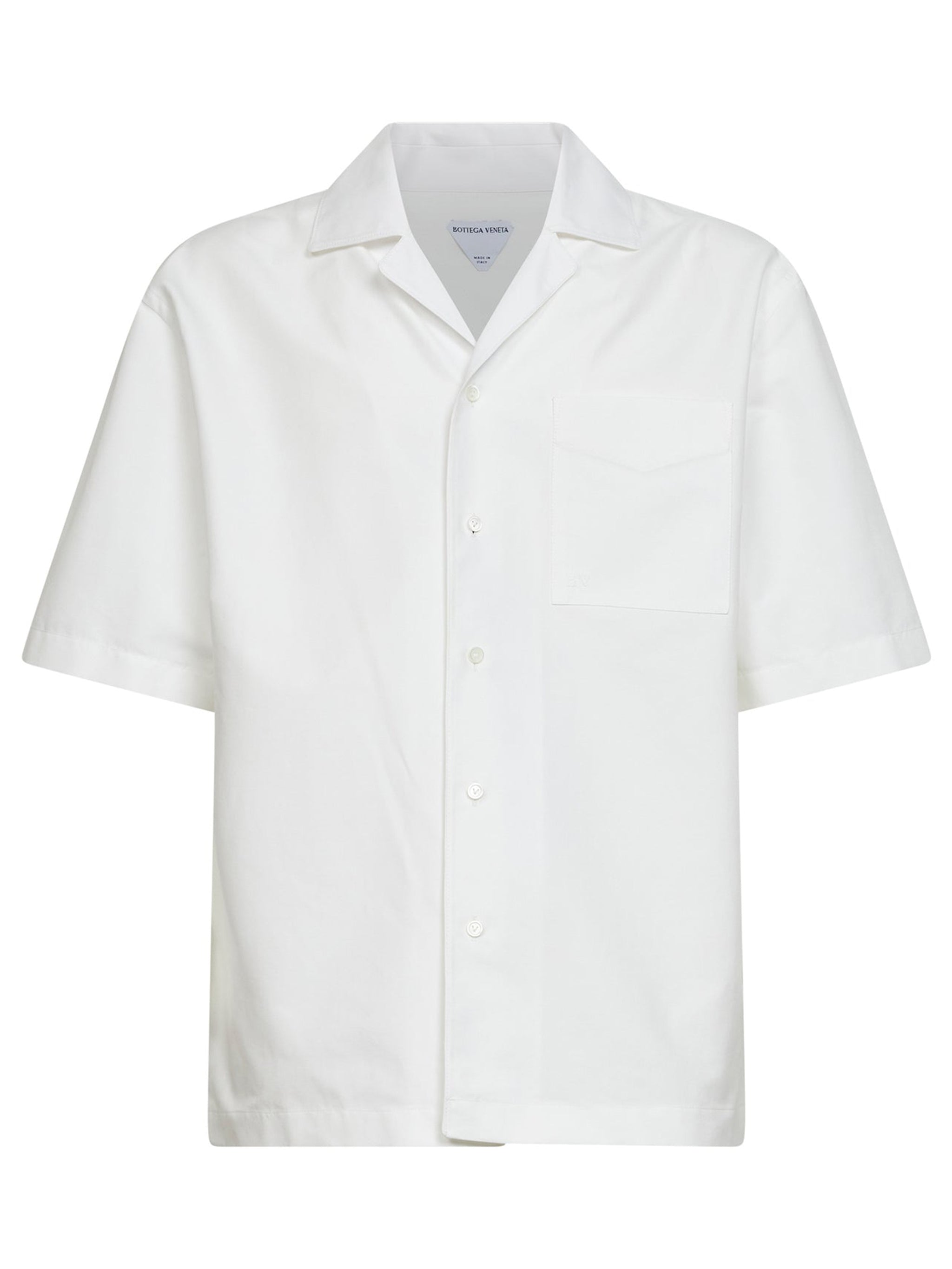Short Sleeve Button-Up Shirt with Chest Pocket - Size 48