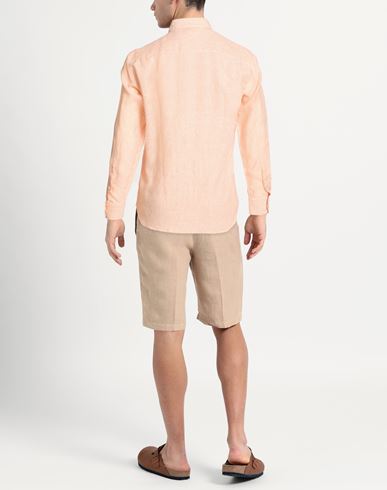 Man Shirt Orange Size 16 ½ Linen