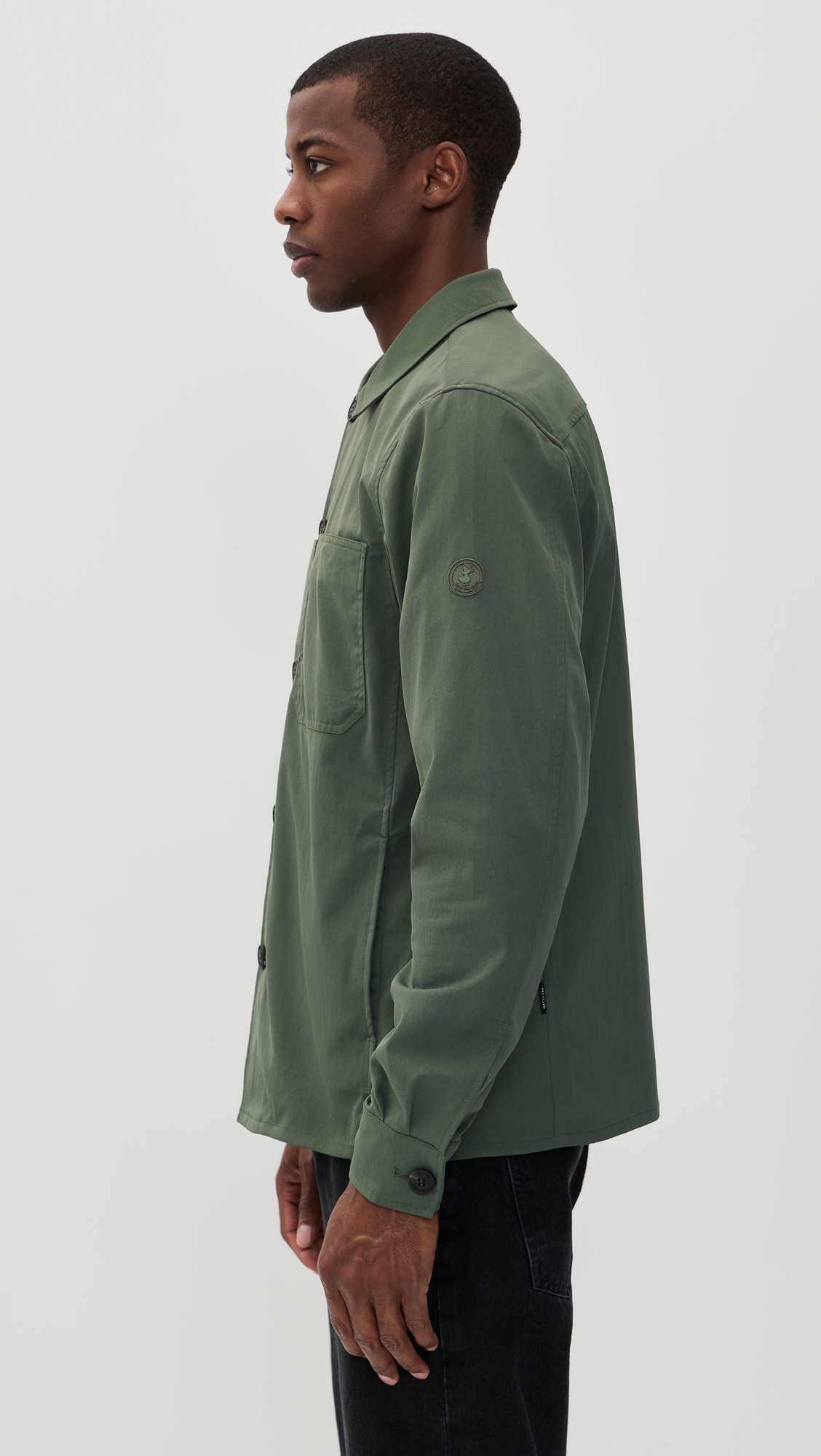 Basil Shirt Jacket Thyme Green