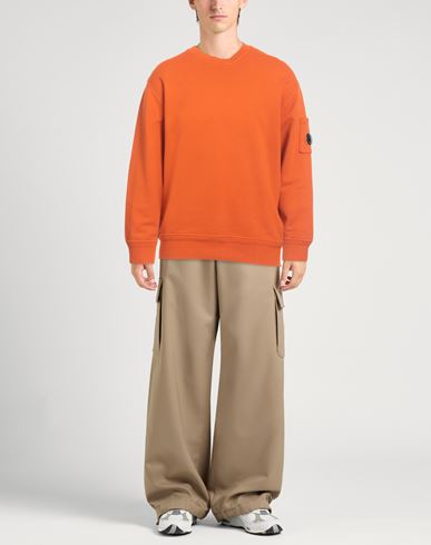 C. p. Company Man Sweatshirt Orange Size 3XL Cotton
