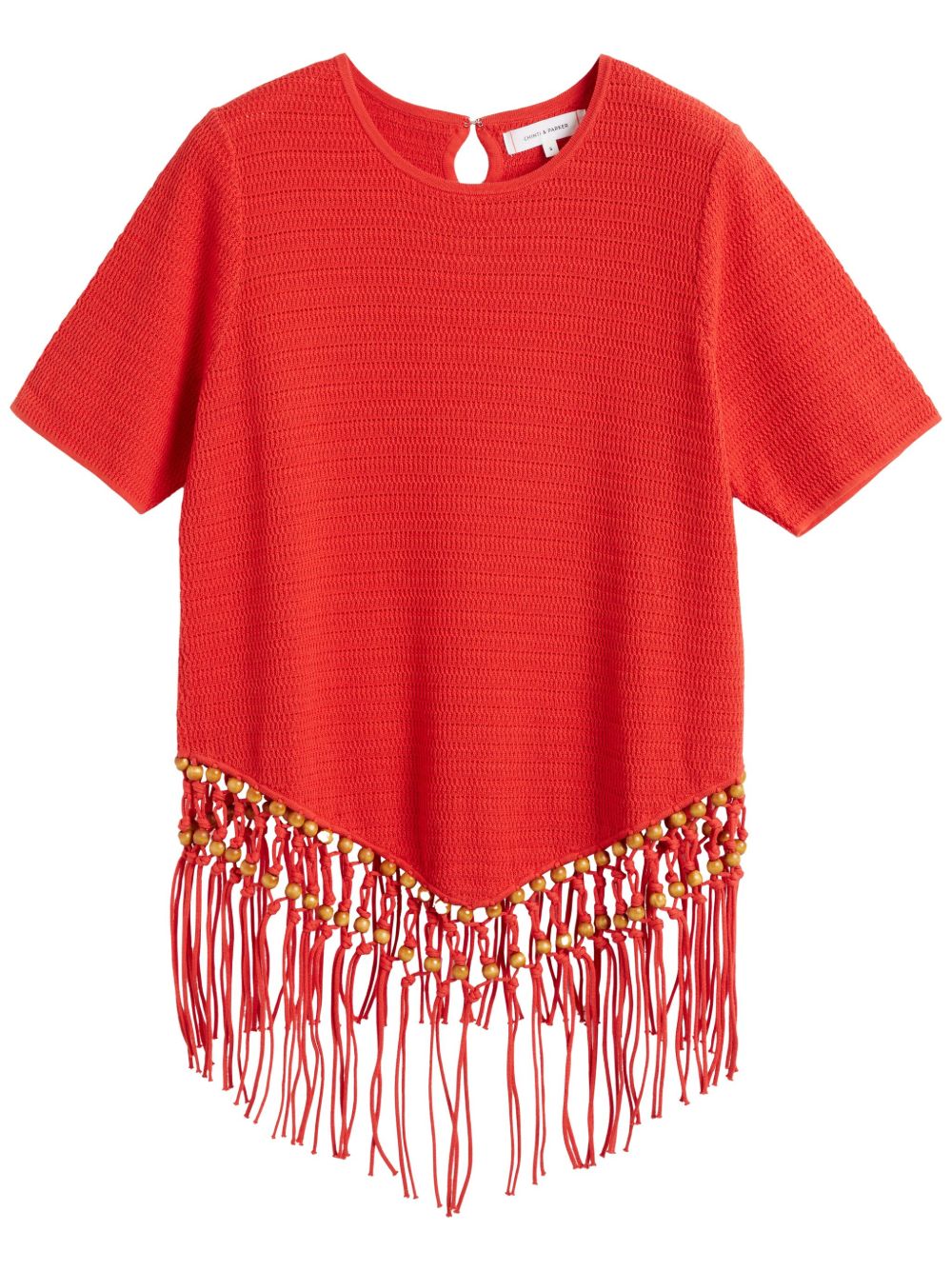 Chinti & Parker beaded blouse - Orange