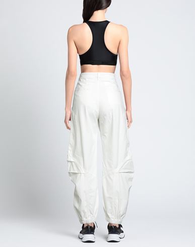 Woman Pants White Size 29 Cotton, Elastane