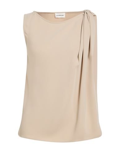 P. a.r. o.s. h. Woman Top Beige Size XS Polyester