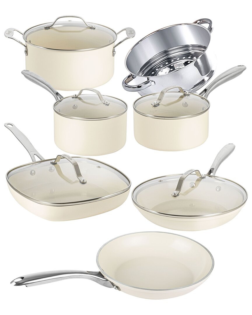 Gotham Steel 12Pc Ultra Nonstick Ceramic Cookware Set With Stay Cool Handles