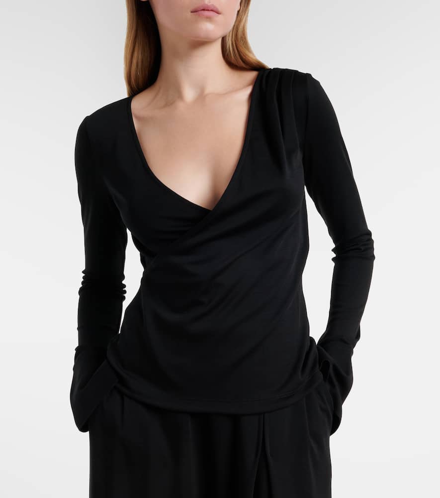 Adagio virgin wool wrap top