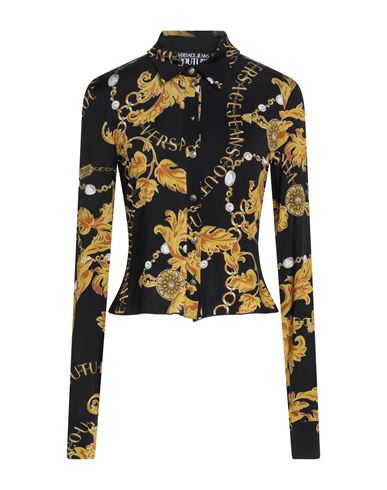 Woman Shirt Black Size 2 Viscose, Elastane