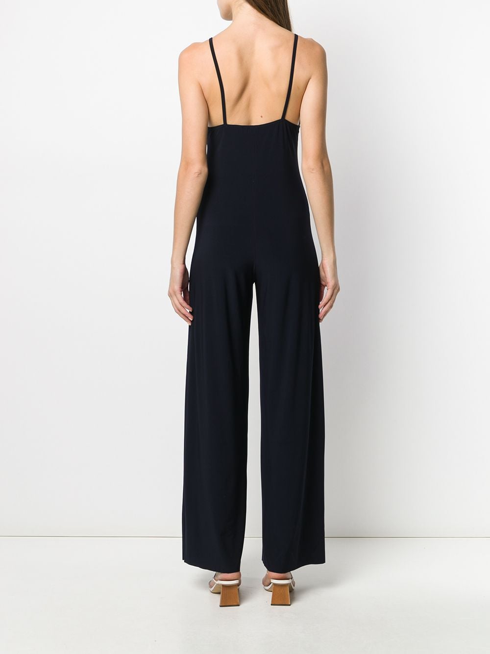 Slip wide-leg jumpsuit - Black