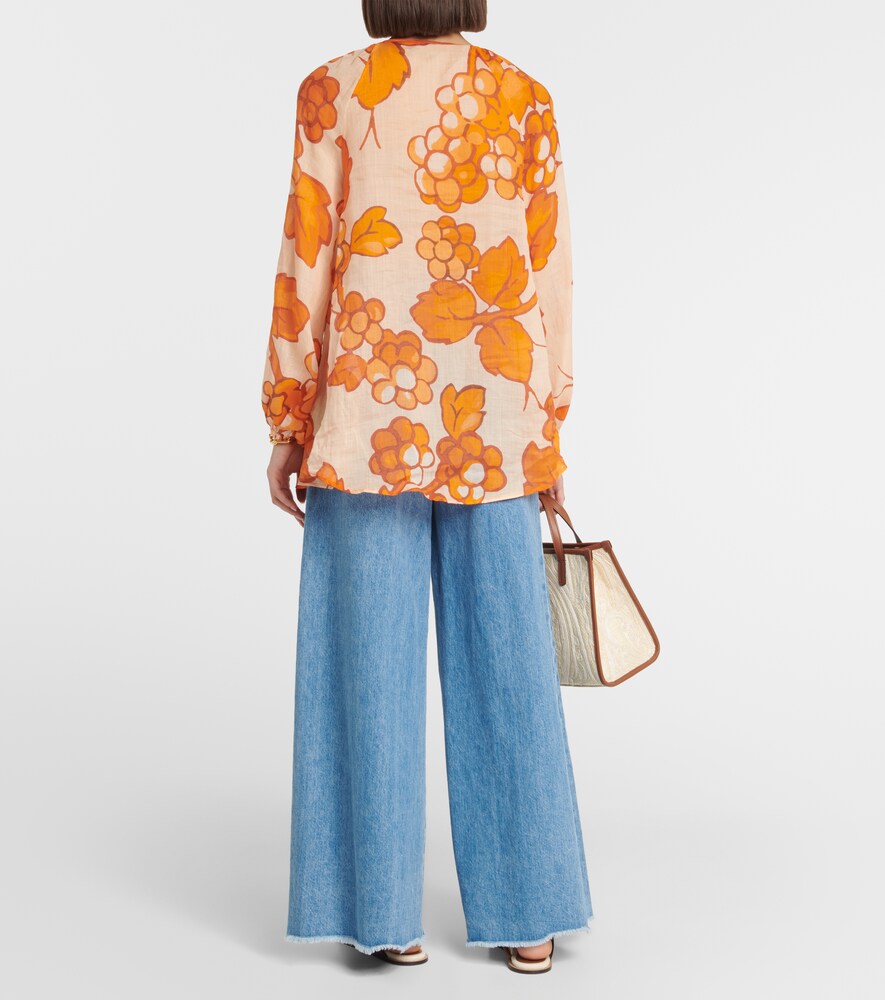 Etro Printed ramie tunic