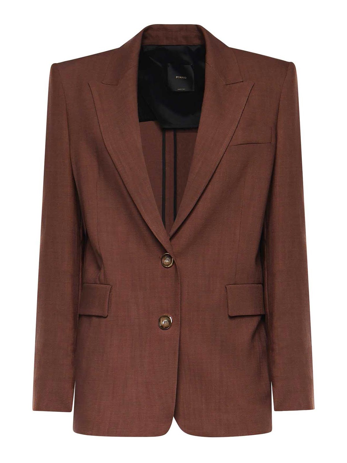 Single-Breasted Jacket With A Rustic Look