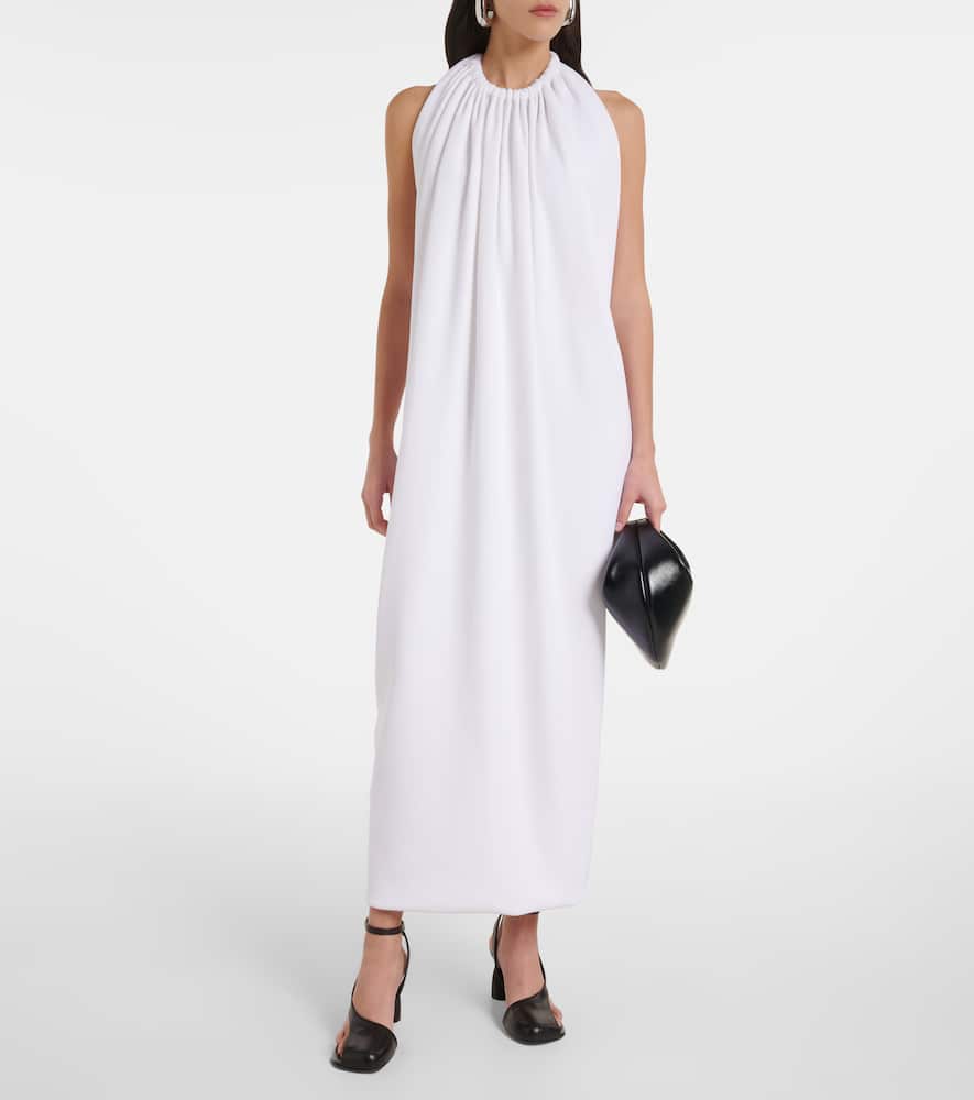 Alceste draped halterneck maxi dress
