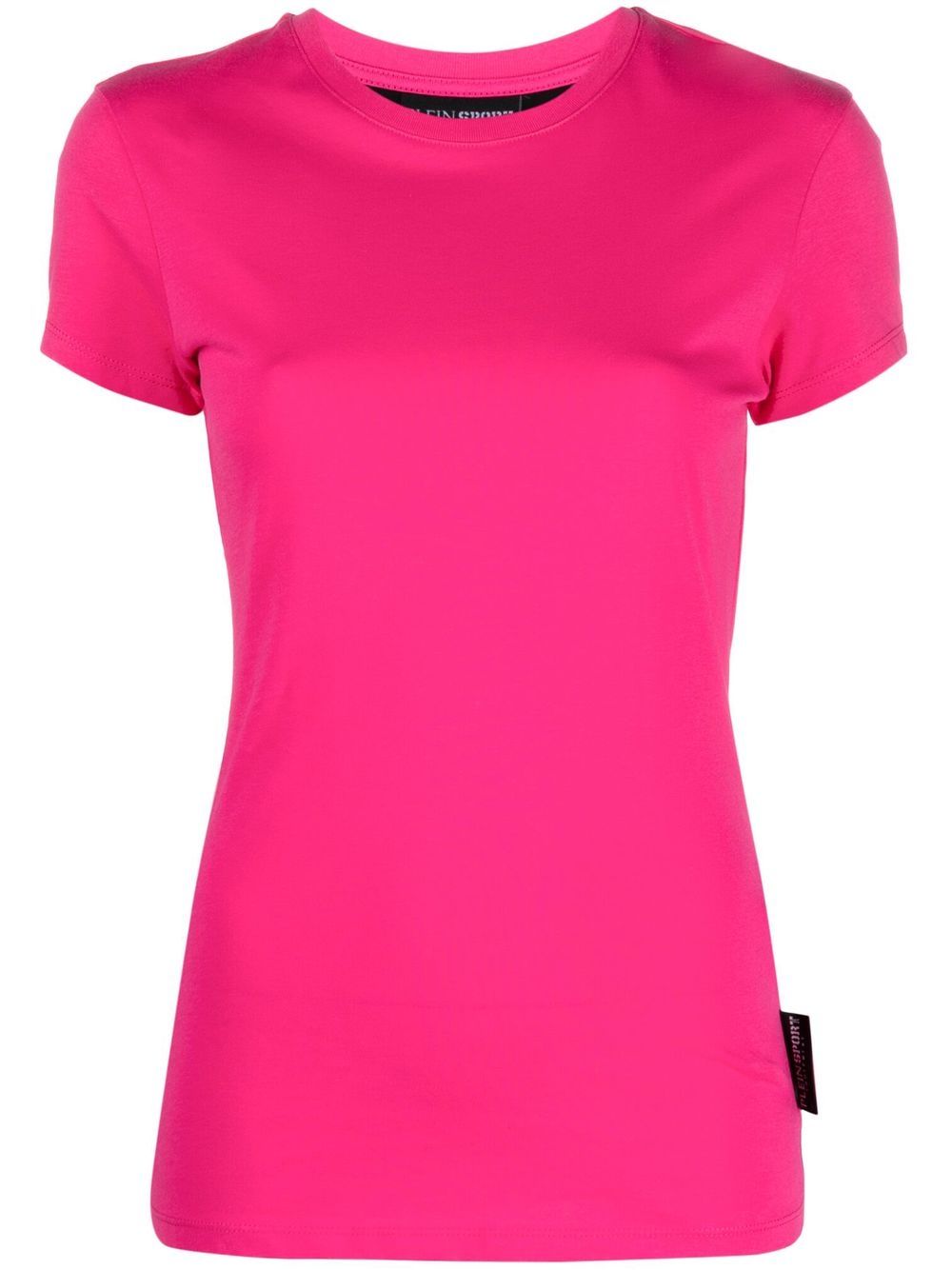Appliqué logo cotton T-shirt - Pink