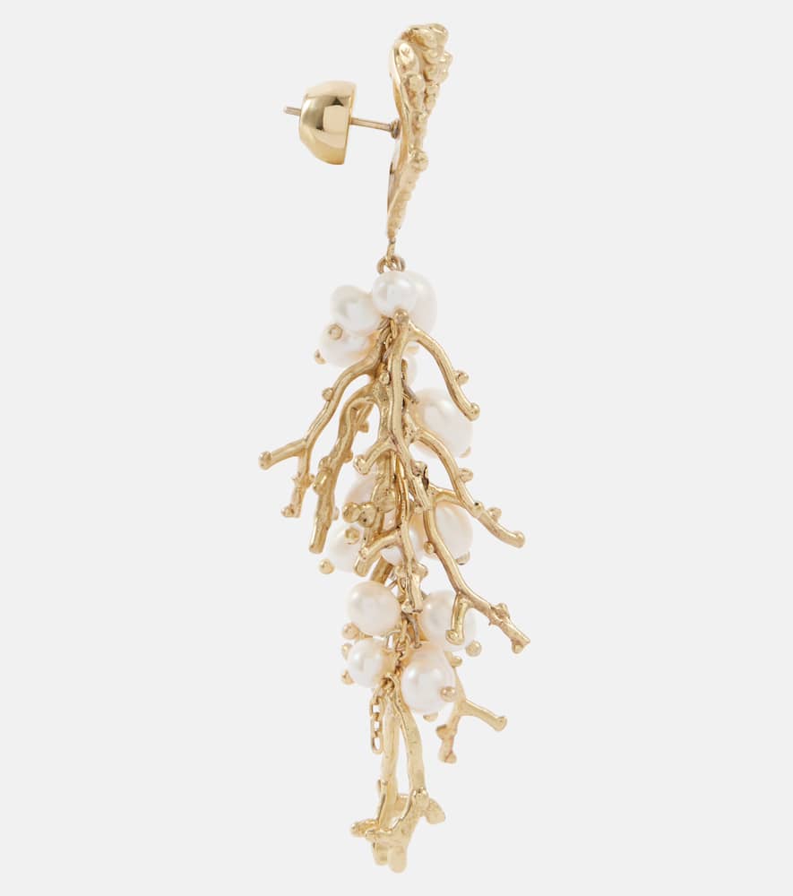 Alémais Freshwater pearl-embellished drop earrings