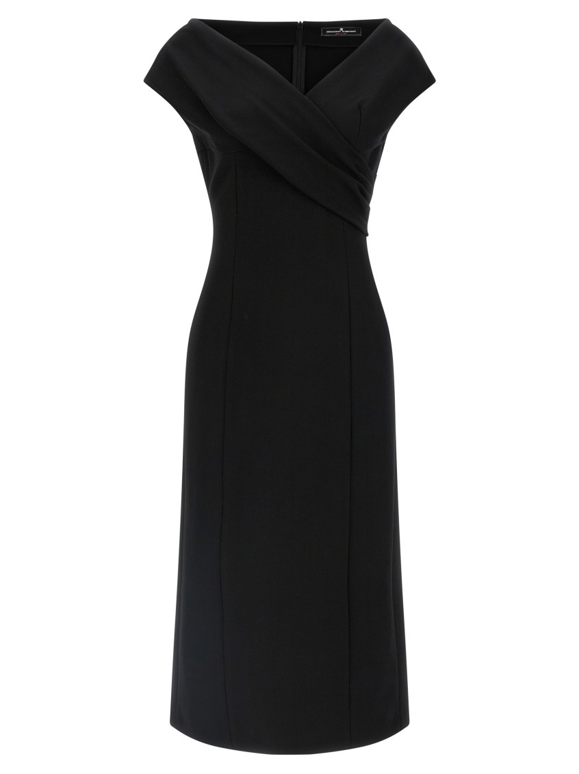 Crossover Dress Dresses Black