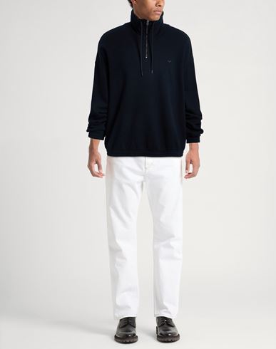 Man Sweatshirt Midnight blue Size S Cotton, Cashmere