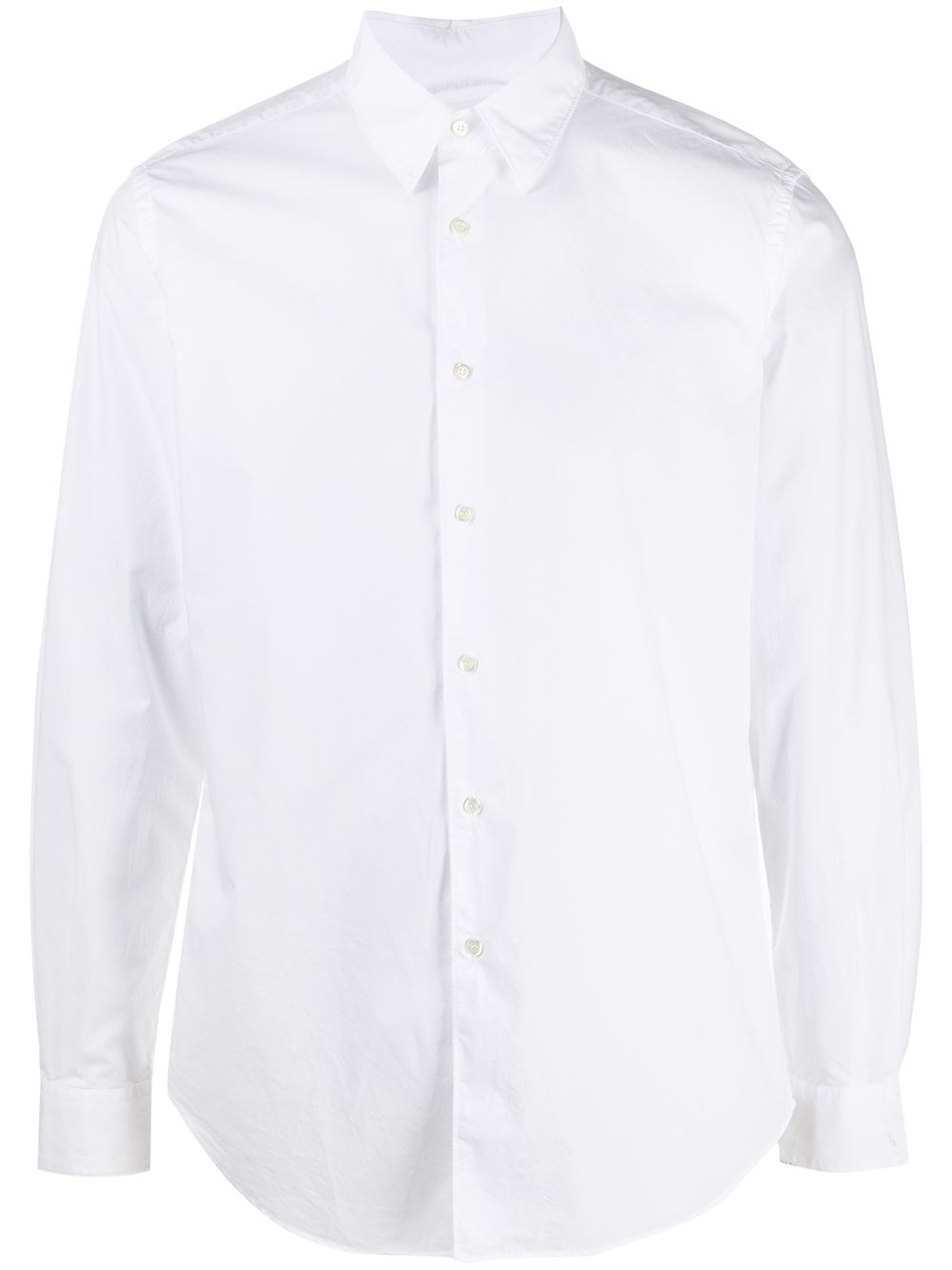 Button-up cotton shirt - White