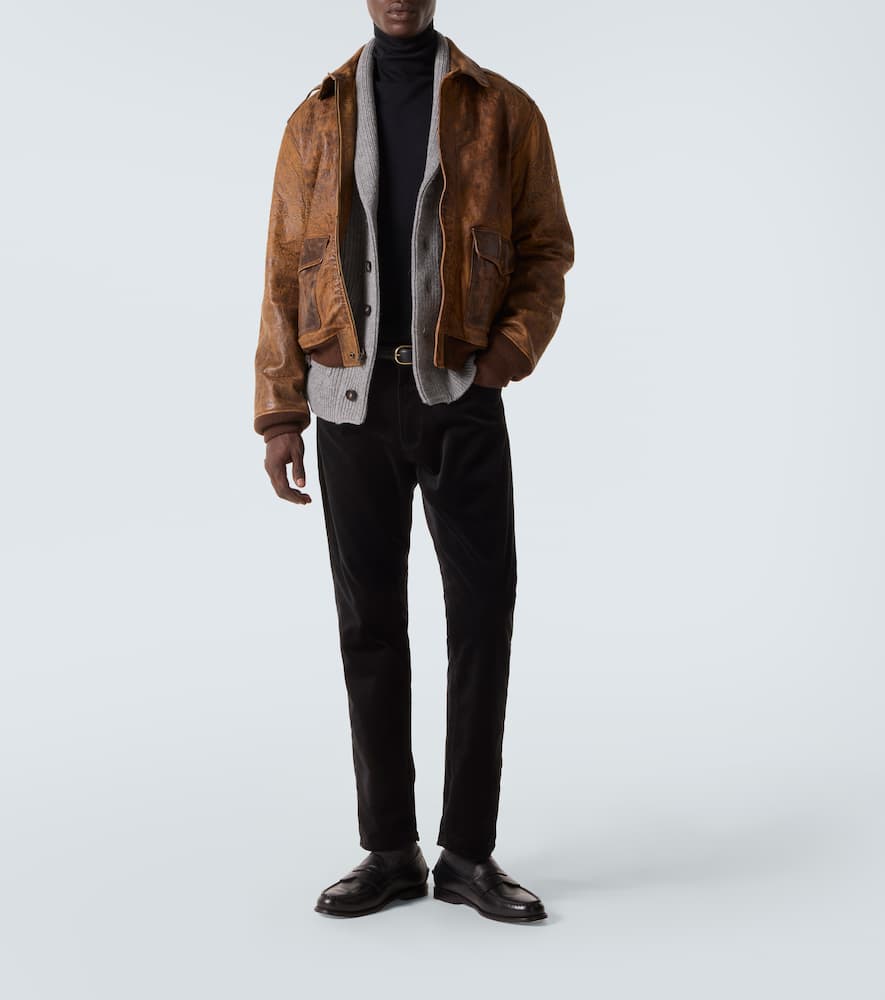 Mid-rise slim jeans
