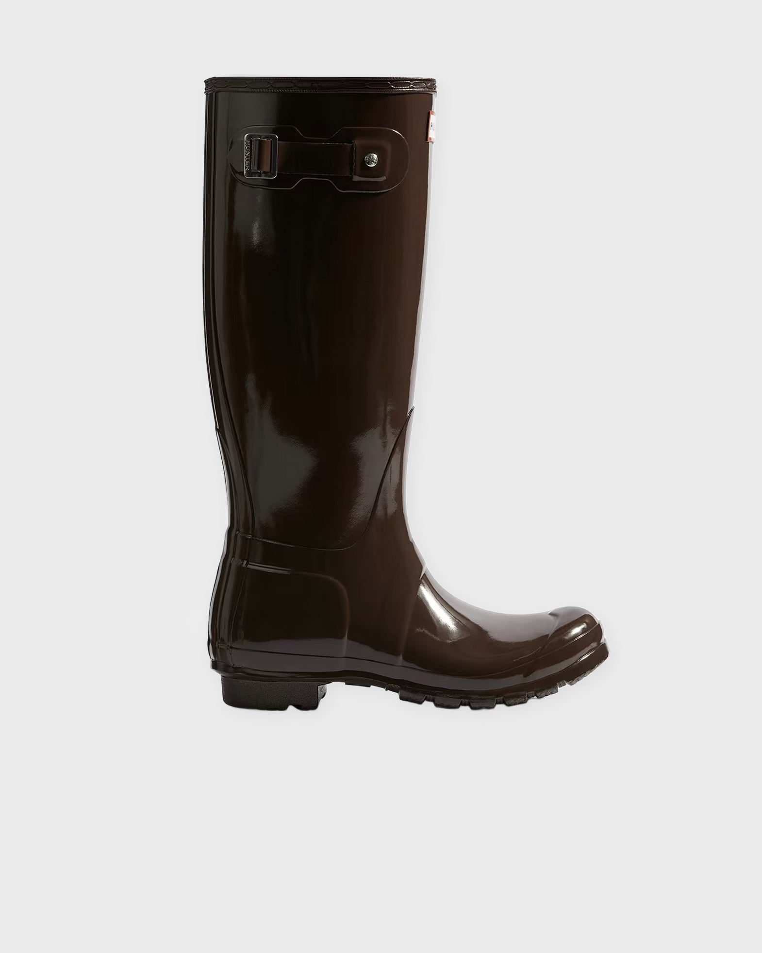 Hunter Boots Women's Original Tall Gloss Brown EUR