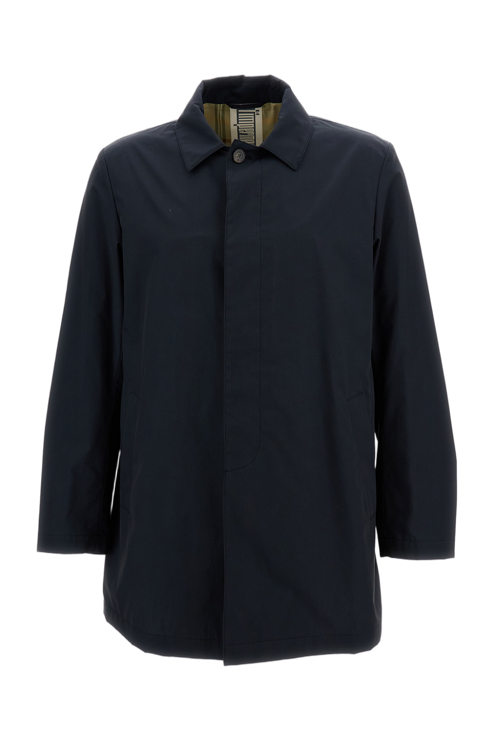 Men's Short-Length Coat with Minimalist Design