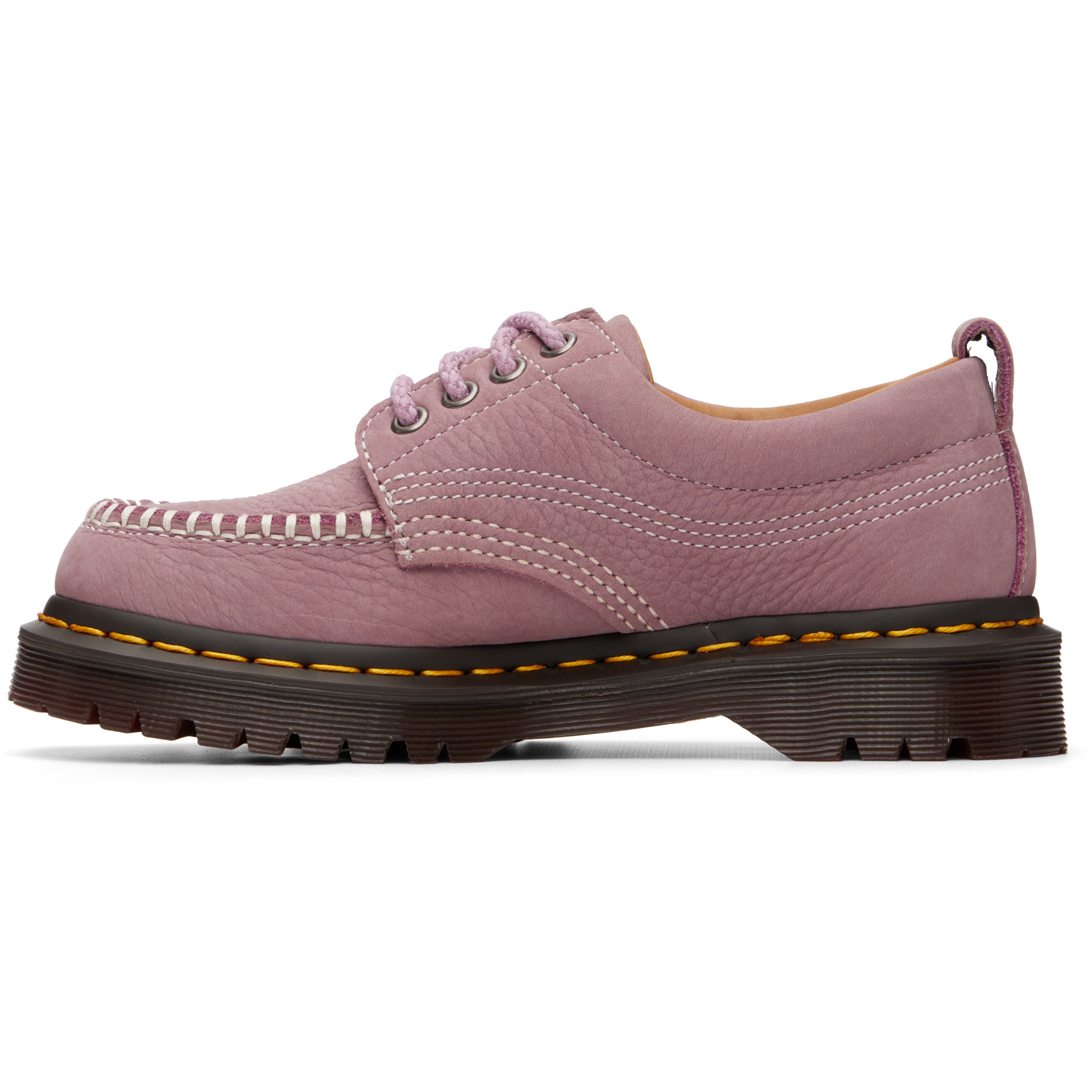 Pink Lowell Nubuck Moc Toe Derbys