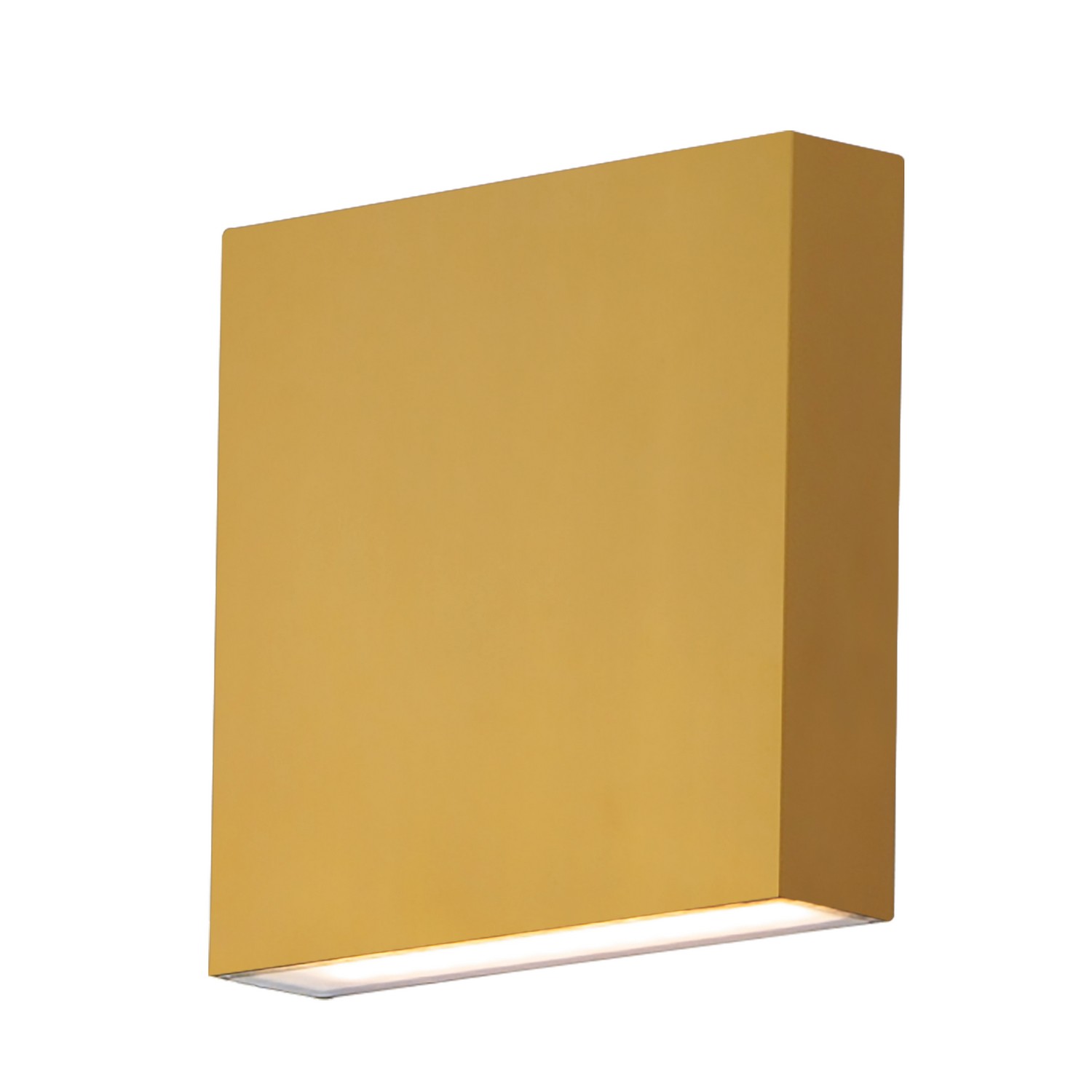 Natural Aged Brass LED Outdoor Wall Sconce from the Brik Collection