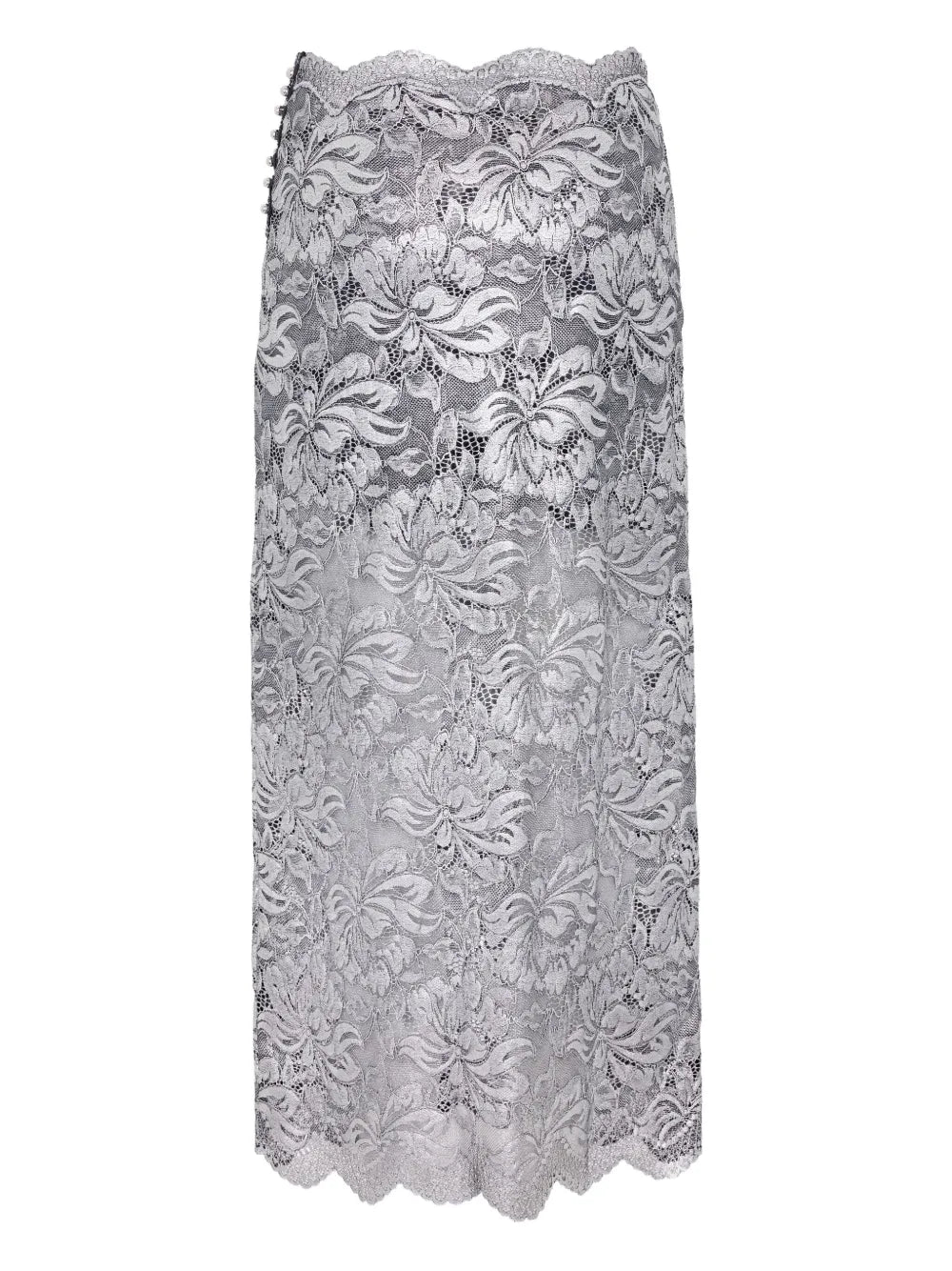 Rabanne Floral Midi Skirt