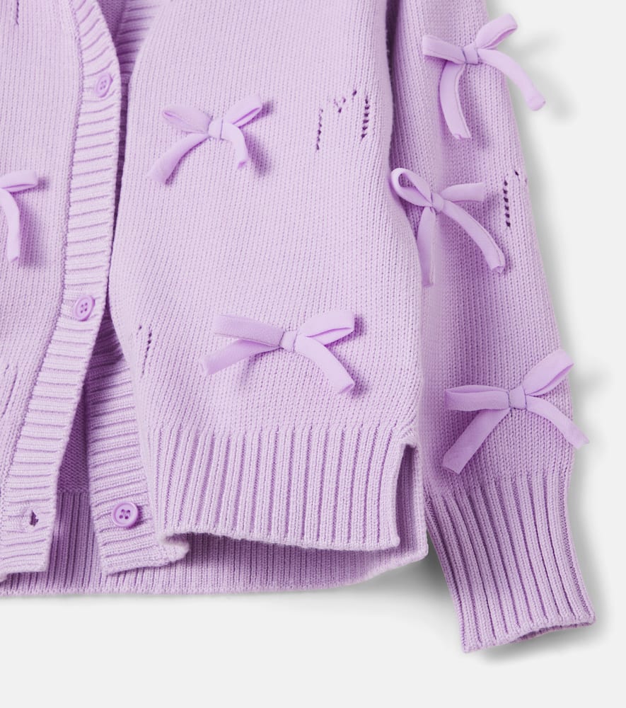 Bow-detail cardigan