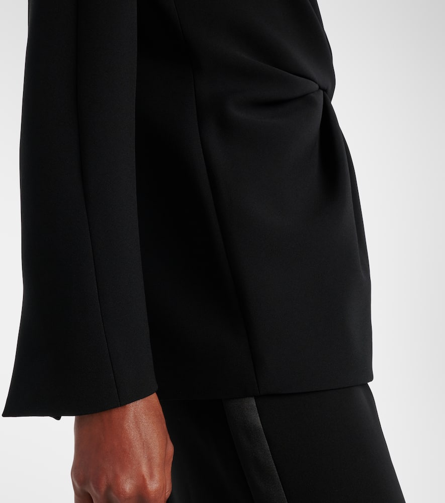 Draped cady wrap jacket