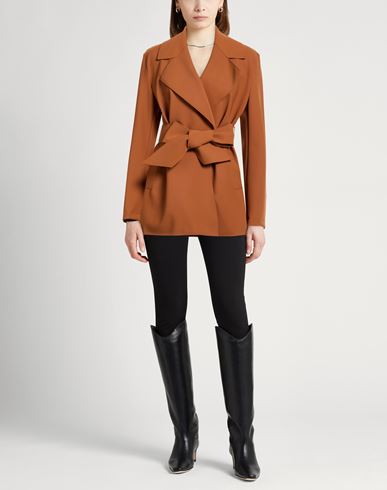 Woman Jacket Tan Size 4 Polyamide, Elastane