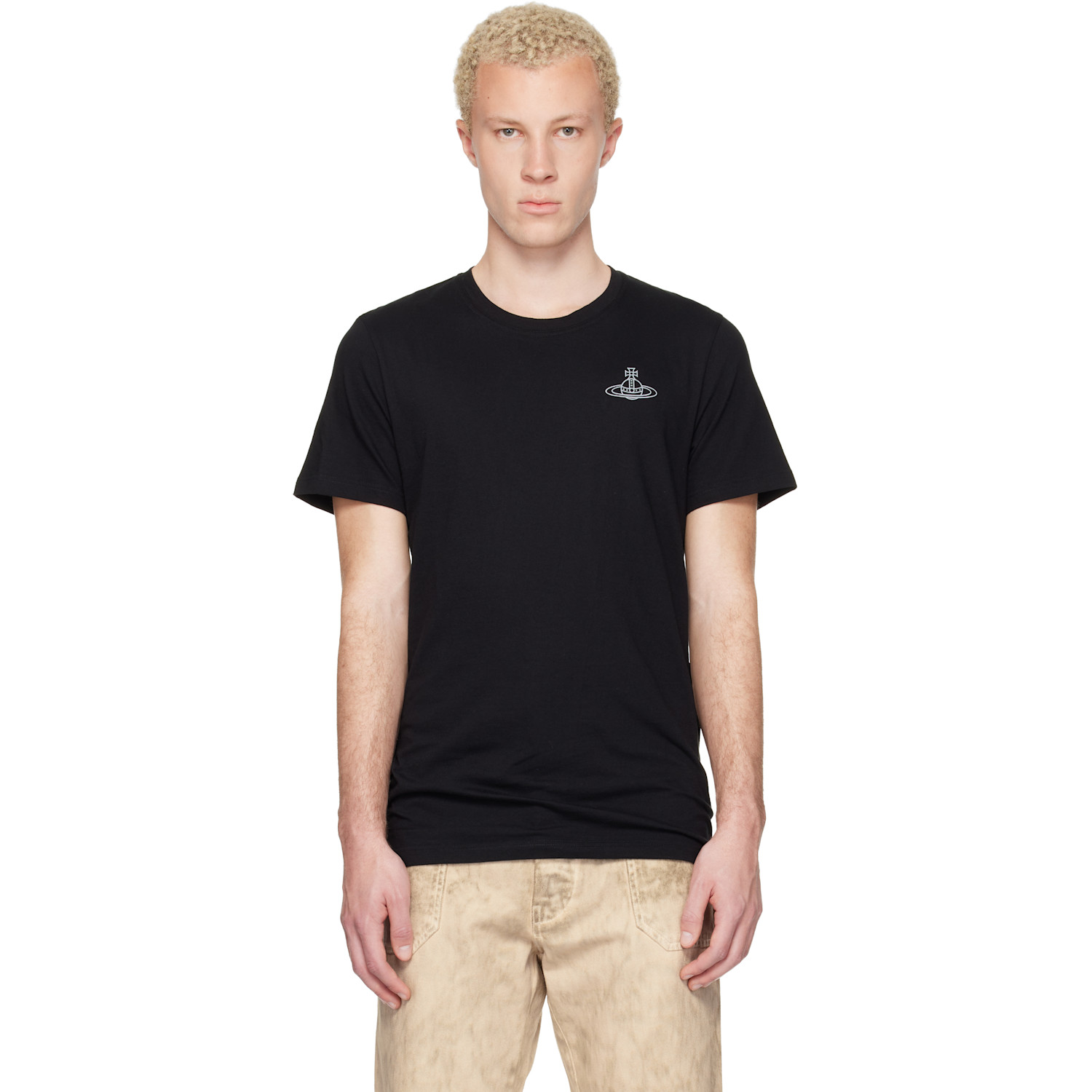 Two-Pack Black Cotton Jersey T-shirts