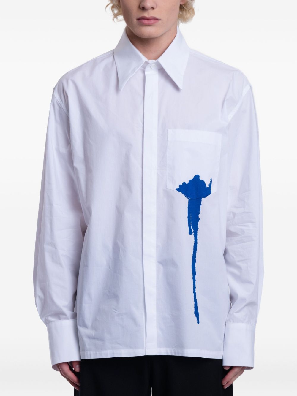 Achilles Ion Gabriel cotton shirt - White