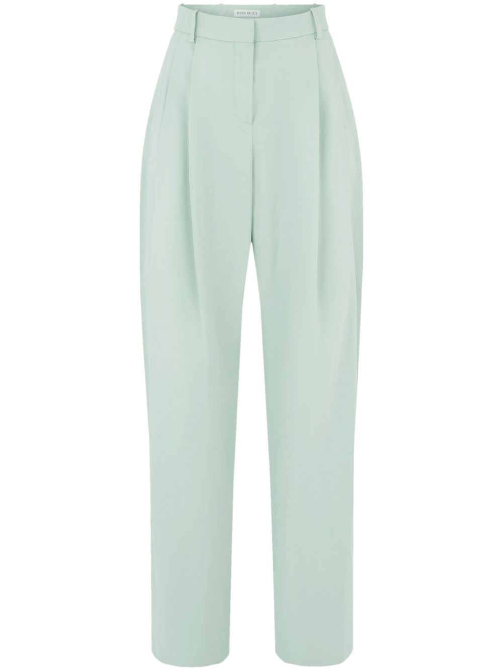 Pleated wide-leg trousers - Blue