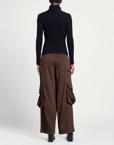 Woman Pants Chocolate brown Size M Cotton