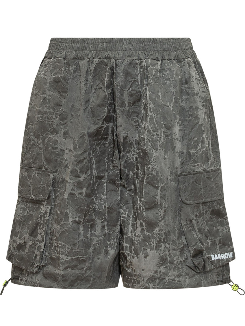 Dark Grey Printed Shorts