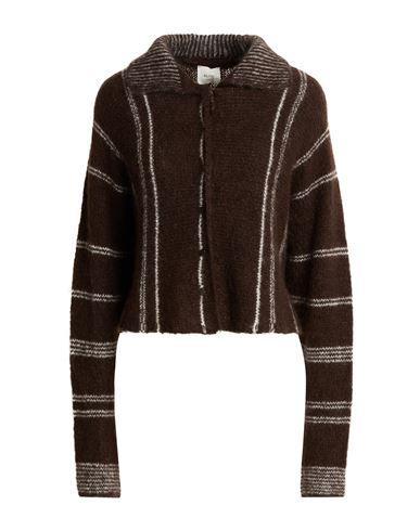 Woman Cardigan Brown Size XS Mohair wool, Polyamide, Elastane