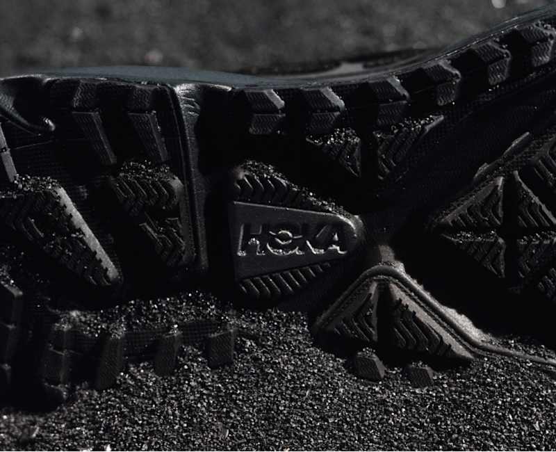 HOKA Stinson One7 + Dover Street Market Shoes in Black/Carbon Black