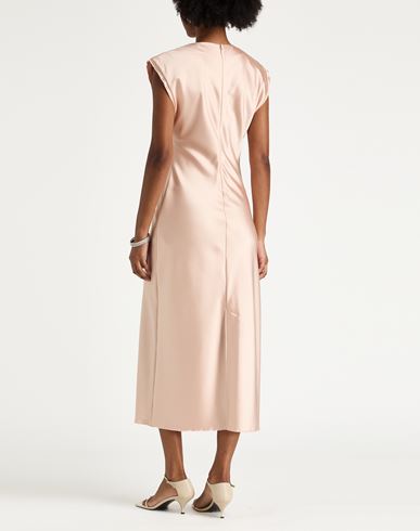Woman Midi dress Apricot Size 6 Polyester, Elastane