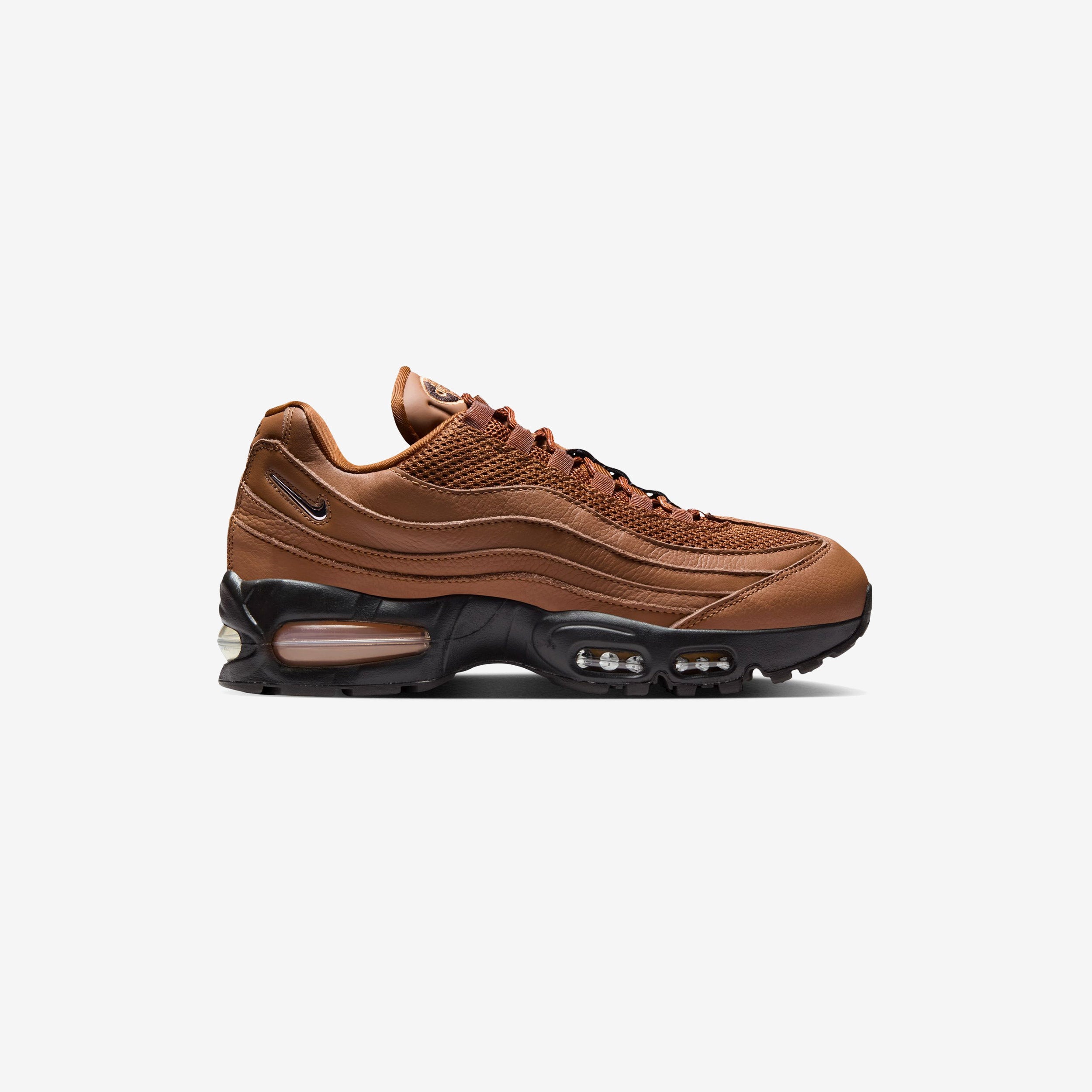 Nike Wmns Air Max 95 Big Bubble "Jewel Swoosh" - LT BRITISH TAN/FLAX-VELVET BROWN - female