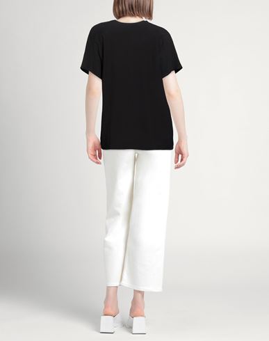 Woman Top Black Size 6 Viscose, Polyester