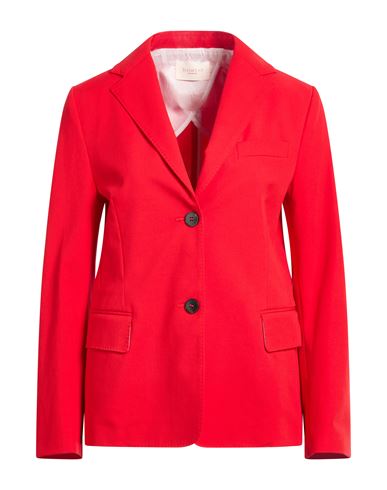 By Slowear Woman Blazer Red Size 4 Cotton, Elastane