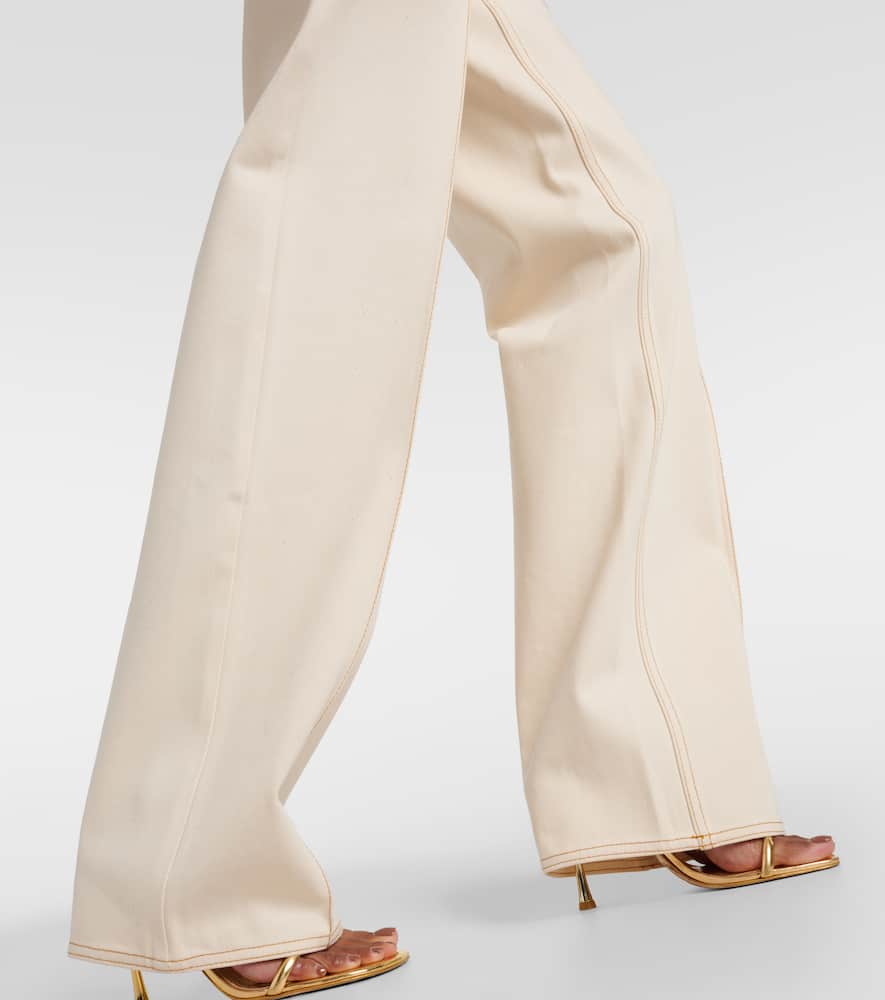 Tuxis low-rise cotton wide-leg pants