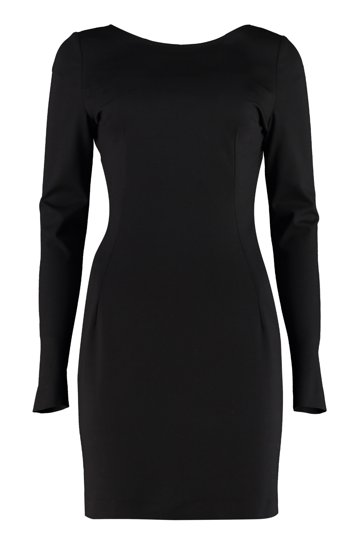 Milano open-back fitted dress