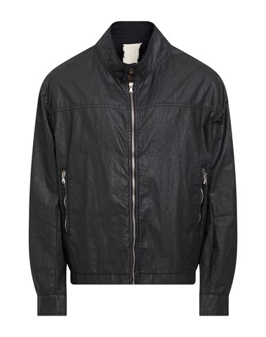 Man Jacket Black Size S Linen, Polyurethane
