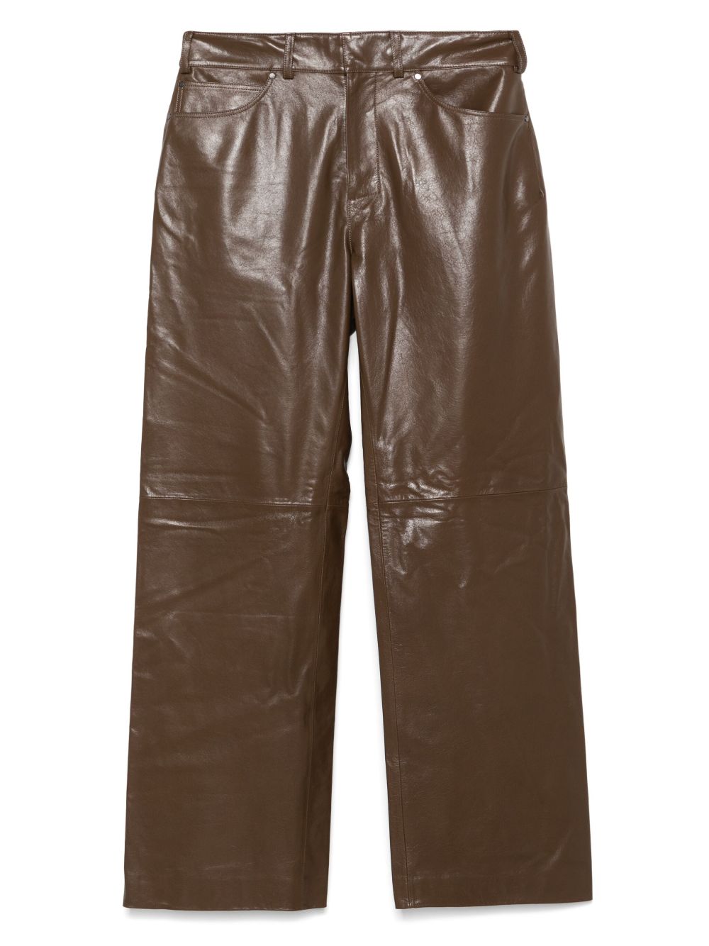 ENTIRE STUDIOS leather trousers - Brown