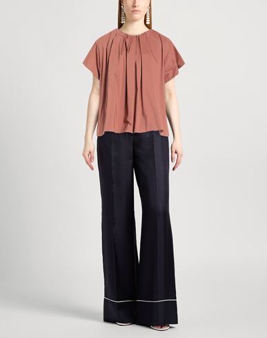Liviana Conti Woman Top Chocolate brown Size 10 Cotton, Polyamide, Elastane